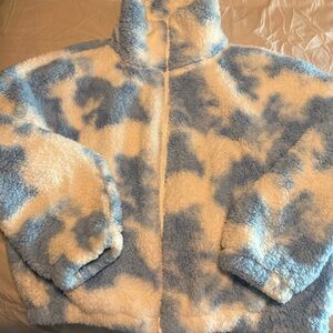 SO Kids Blue and White Puffer Jacket